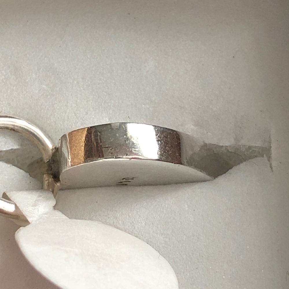 Vintage 925 sterling silver solid heart pendant. - Picture 4 of 13